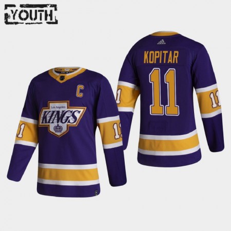 Los Angeles Kings Anze Kopitar 11 2020-21 Reverse Retro Authentic Shirt - Kinderen